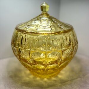 Large Vintage Tiara Exclusives “Constellation” Cookie Jar Indiana Glass